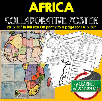 Africa Collaborative Poster, Mapping Africa Activity, Africa Research - preview 1