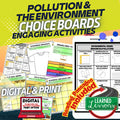 Pollution Activities Environment Choice Board, Pollution Choice Board - preview 1
