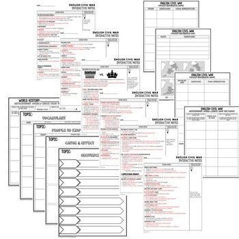 English Civil War Guided Notes & PowerPoints, Digital Learning, Google, & Print - preview 2