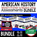 U.S. History Assessments Bundle | Tests, Quizzes & Google Forms Editable - preview 1