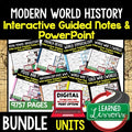 World History Guided Notes Bundle | PowerPoints | Google Slides - preview 1