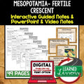 Mesopotamia, River Valley Civilization Guided Notes and PowerPoints, Google - preview 1
