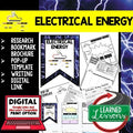 Electricity Activity Research, Bookmark Brochure, Writing & Google Link - preview 1