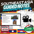 Southeast Asia Guided Notes & PowerPoints, World Geography Guided Notes - preview 1