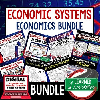 Economic Systems Activities Bundle | Economics | Print & Digital - preview 1