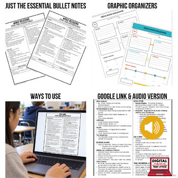 WORLD RELIGIONS Outline Notes, Religions Bullet Notes, Unit Review, Test Prep - preview 2