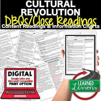 Cultural Revolution DBQ Reading Activity Google World History DBQ Reading - preview 1