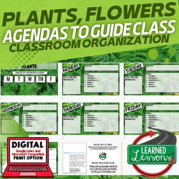 Plants Agenda PowerPoint & Google Slides, Life Science Agenda - preview 1
