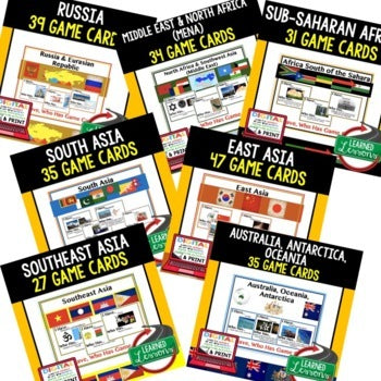World Geography Game Bundle | Geography Review | Print & Google - preview 3