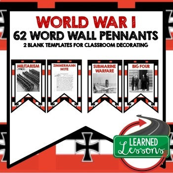 World War I Word Wall World History Word Wall World History Posters - preview 1
