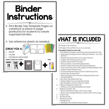 Back to School Student Binder | Student Notebook | Student Organization - preview 2