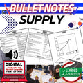 Supply Outline Notes, Bullet Notes, Unit Review, Test Prep, Economic Notes - preview 1