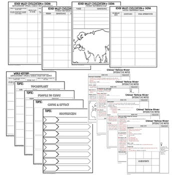 World History Guided Notes Bundle | PowerPoints | Google Slides - preview 4