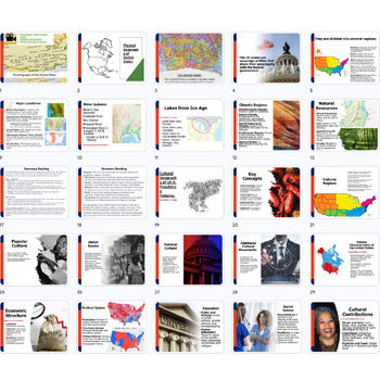 United States & Canada Guided Notes | World Geography PowerPoint - preview 3