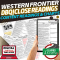 Western Frontier DBQ Close Reading Textbook Replacement Google Print - preview 1