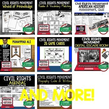 Civil Rights Movement Bundle | U.S. History Activities | Print & Digital - preview 4