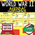 World War II Agenda PowerPoint & Google Slides Agenda - preview 1