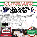 Price, Supply, Demand Outline Notes, Bullet Notes, Unit Review, Economic Notes - preview 1