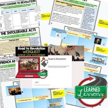 Road to Revolution Escape Room | Revolutionary War Digital Breakout U.S. History - preview 4