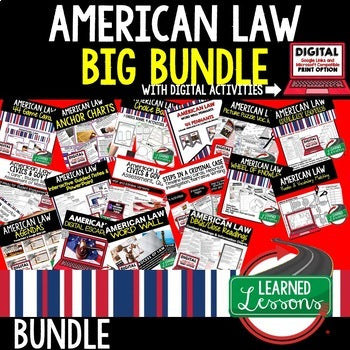 American Law Bundle | Civics & Government Activities | Print & Google - preview 1