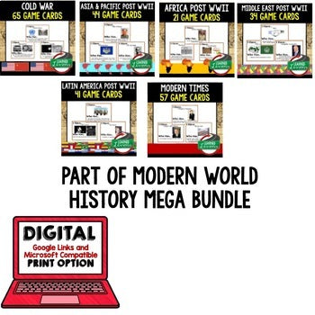 World History Game Cards Bundle | Renaissance to Modern Test Prep Part 2 - preview 3