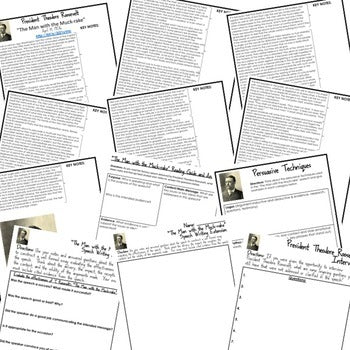 Roosevelt's "Man with the Muck-Rake" Speech Analysis & Writing Activity Google - preview 2