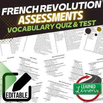 Modern World History Assessments Bundle | Tests & Quizzes | Editable - preview 4