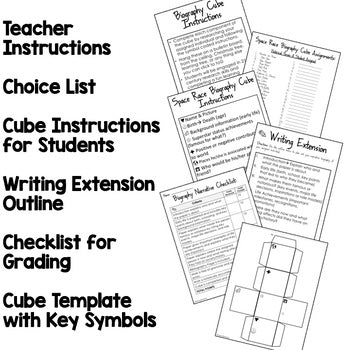 Famous Scientists Activity Biography Cubes (Science) - preview 2