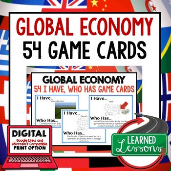 Global Economy GAME CARDS, Economics Activity - preview 1
