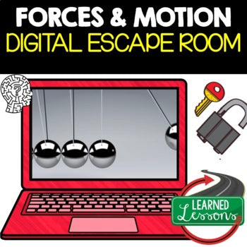 Forces & Motion Digital Escape Room, Forces Activity Earth Science Escape Room - preview 1