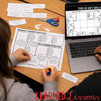 Types of Government Vocabulary Puzzle | Civics Activity | Print & Digital - preview 4