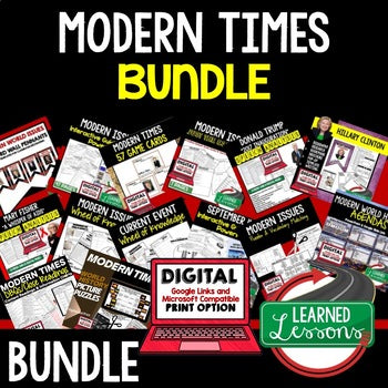 Modern World History Bundle | Print & Digital Curriculum Activities - preview 1