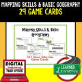 Mapping Skills Game Cards, Geography Test Prep Print & Digital Learning - preview 1