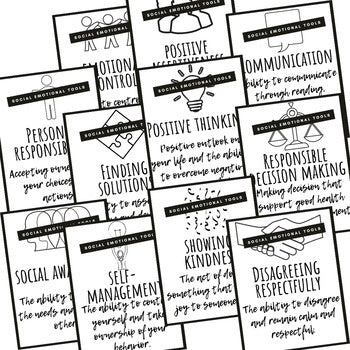 Social Emotional Learning Posters | SEL Posters | Classroom Decor - preview 2