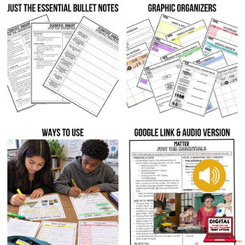 Physical Science Notes Bundle | Guided Notes, Bullet Notes, NGSS Activities - preview 2