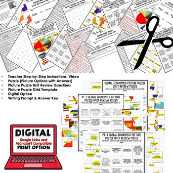 Global Economy Activity Picture Puzzle, Economics Curriculum - preview 2