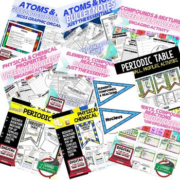 Elements, Compounds & Chemical Reactions Bundle | Physical Science Curriculum - preview 3