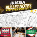 Russia Geography Outline Notes, Russia Bullet Notes, Unit Review, Test Prep - preview 1