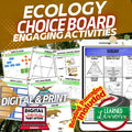 Ecology Activities Choice Board Life Science Choice Board - preview 1