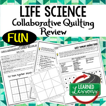 Life Science Collaborative Quilt, Classroom Display, Collaborative Poster - preview 1
