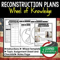 RECONSTRUCTION Activity, Wheel of Knowledge Interactive Notebook - preview 1