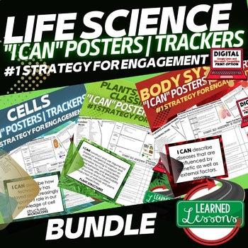 NGSS 6–8 Science I Can Posters & Self-Assessment Bundle | Learning Targets - preview 3