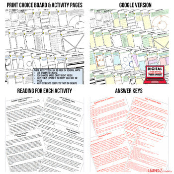 1950's JFK New Frontier & LBJ Great Society Activities Choice Boards - preview 2