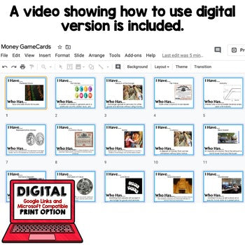 Money Banking & Finance Game Cards | Financial Literacy Review Activity - preview 2