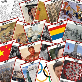 East Asia Timeline Posters and Activity Pages Print and Google - preview 2