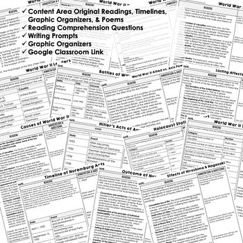 World War II DBQ Reading Activity Google World History DBQ Reading - preview 2