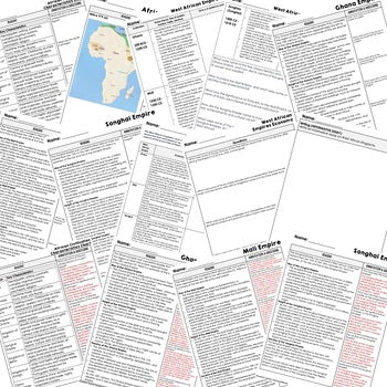 African Kingdoms DBQ Reading Activity Google World History DBQ Reading - preview 2