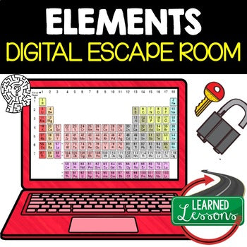 Elements Digital Escape Room, Elements Breakout Room, No Prep - preview 1
