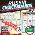 World Geography Russia Activities Choice Board, Digital Distance Learning - preview 1