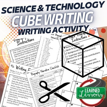 Famous Scientists Activity Biography Cubes (Science) - preview 1